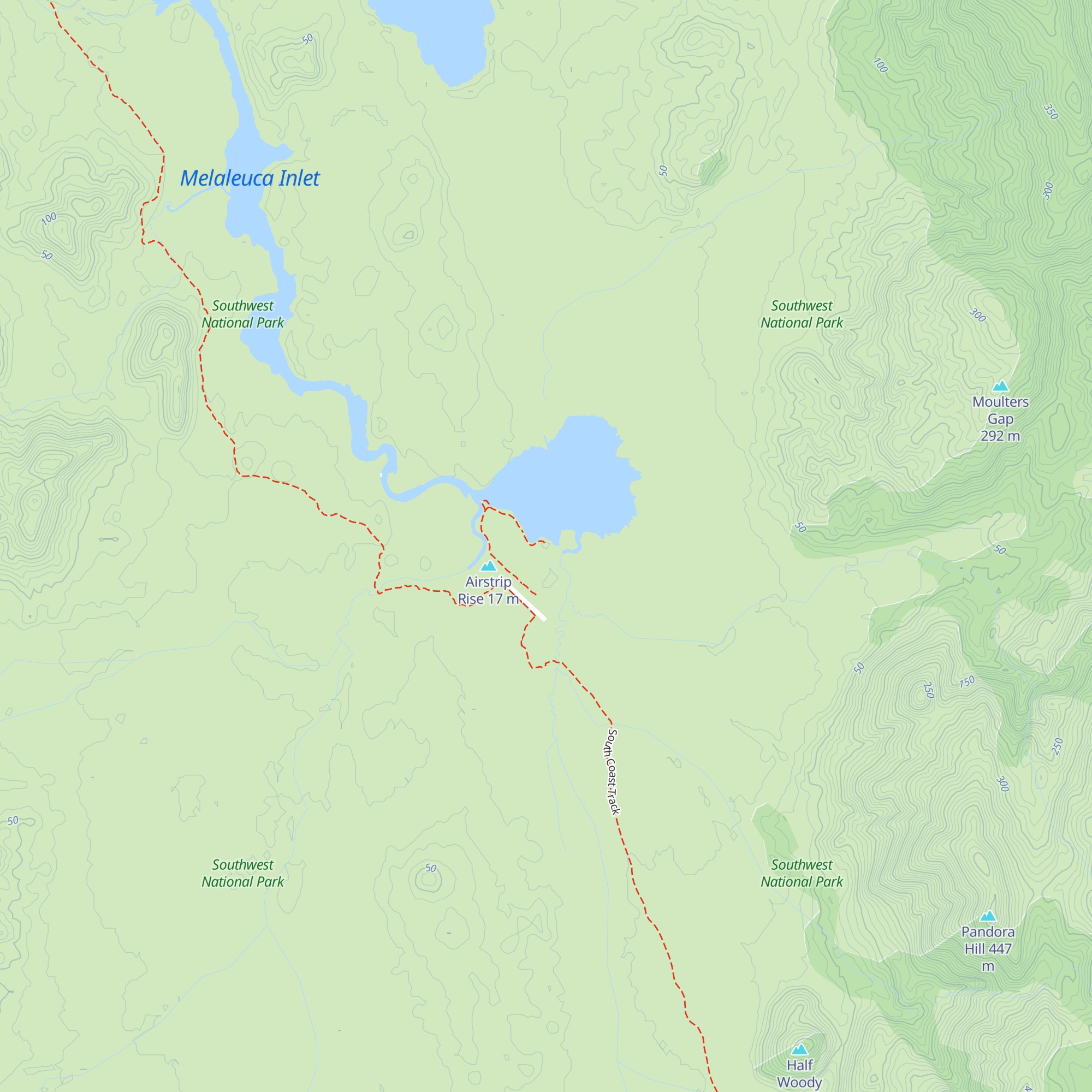 Charles King Memorial Hut map