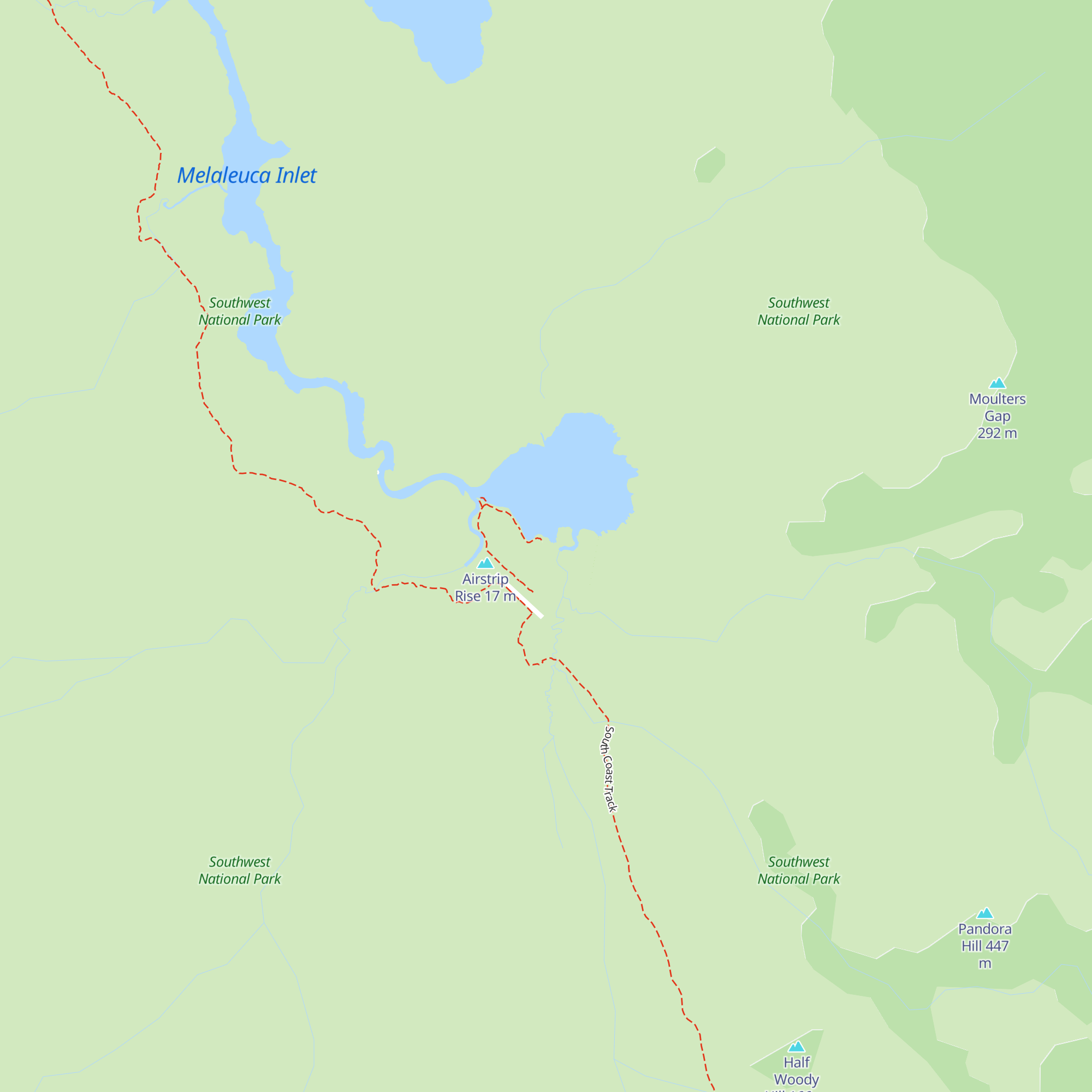 Walkers Hut map