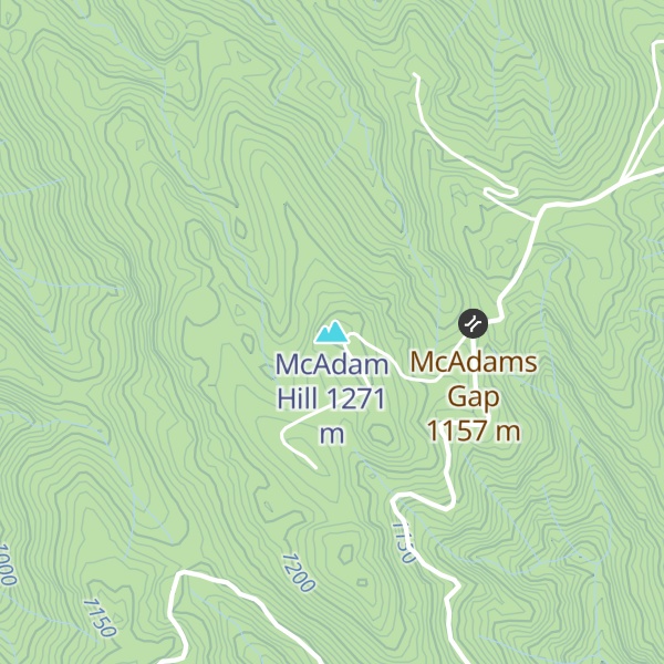 Map of McAdam Hill