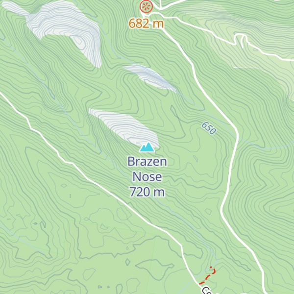 Map of Brazen Nose