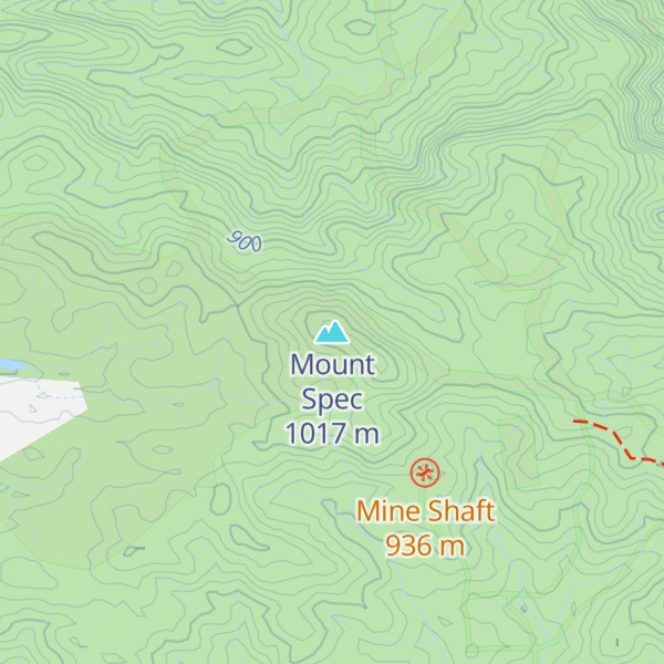 Map of Mount Spec