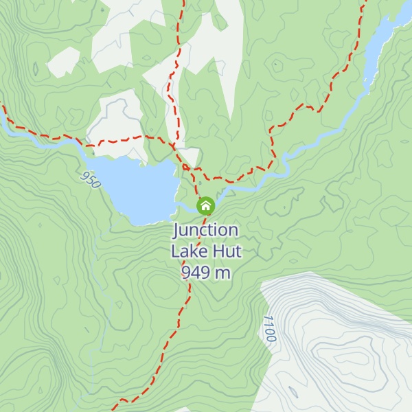 Map of Junction Lake Hut