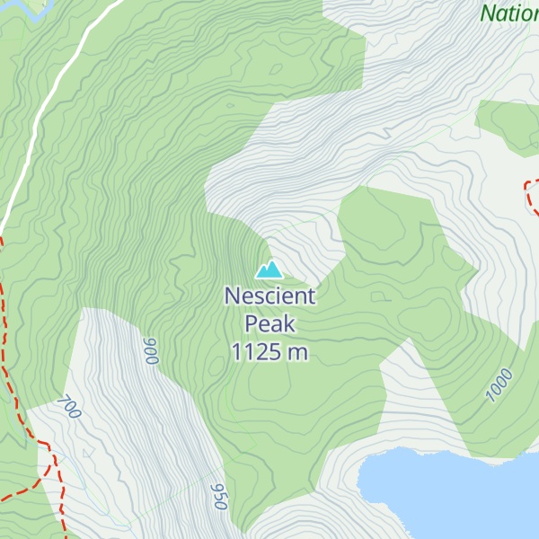 Map of Nescient Peak