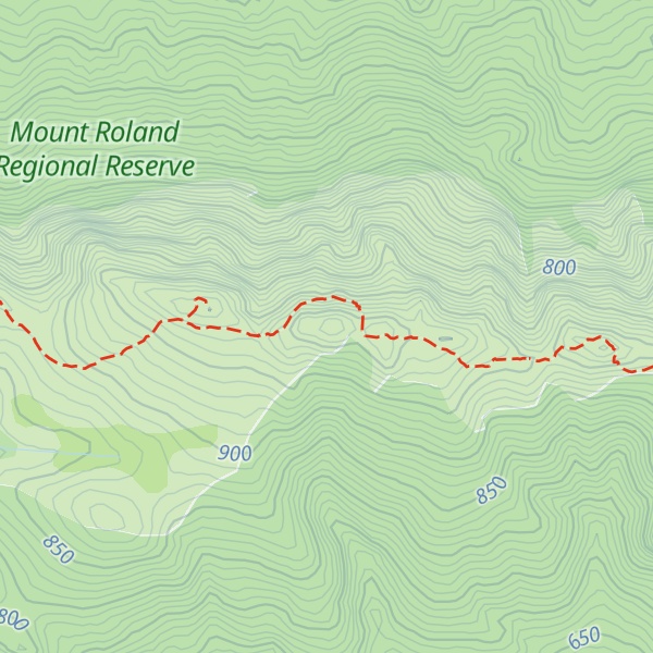 Map of Mount Claude