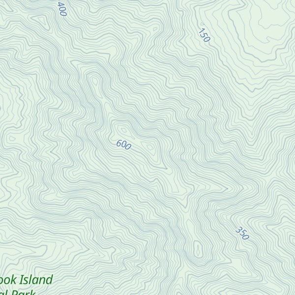 Map of Mount Burnett