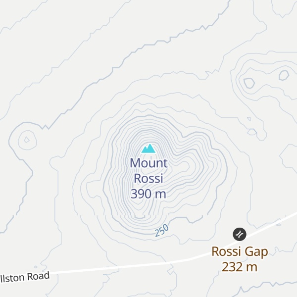 Map of Mount Rossi