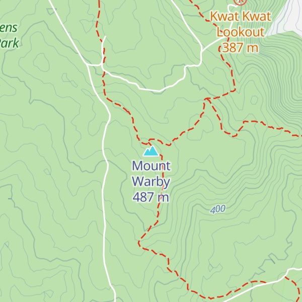 Map of Mount Warby