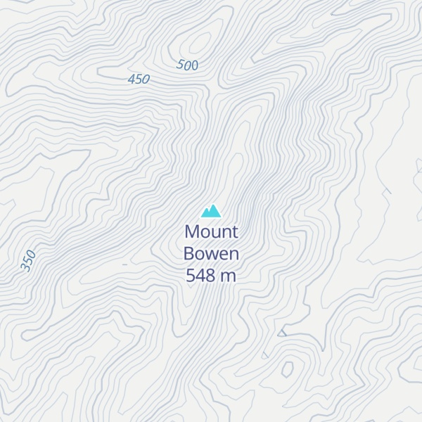 Map of Mount Bowen