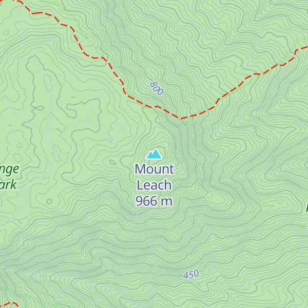 Map of Mount Leach