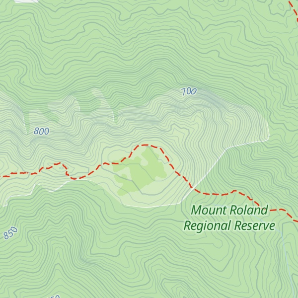 Map of Fossey Mountains