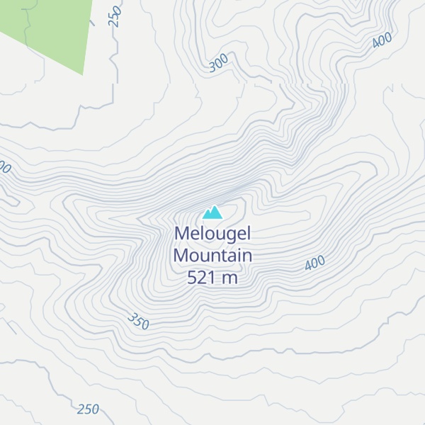 Map of Melougel Mountain