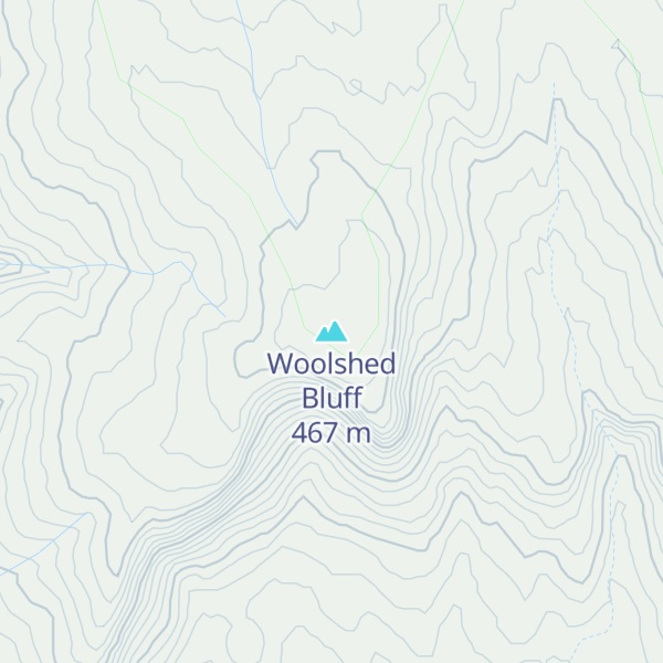 Map of Woolshed Bluff