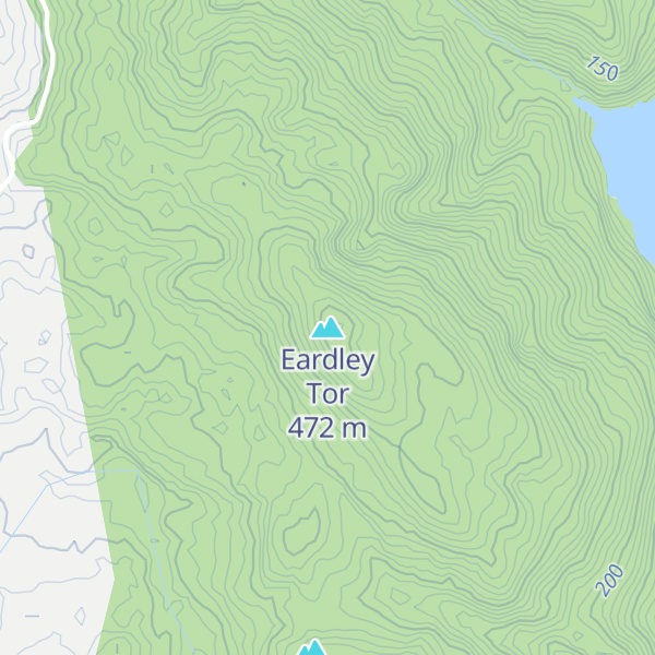 Map of Eardley Tor