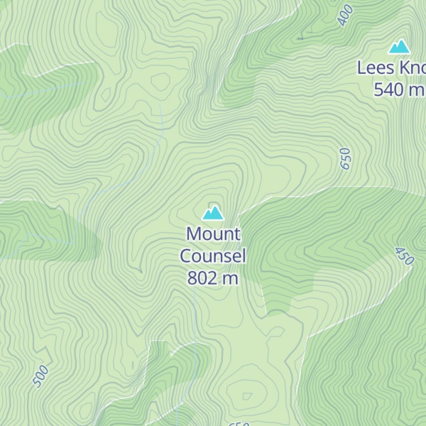Map of Mount Counsel