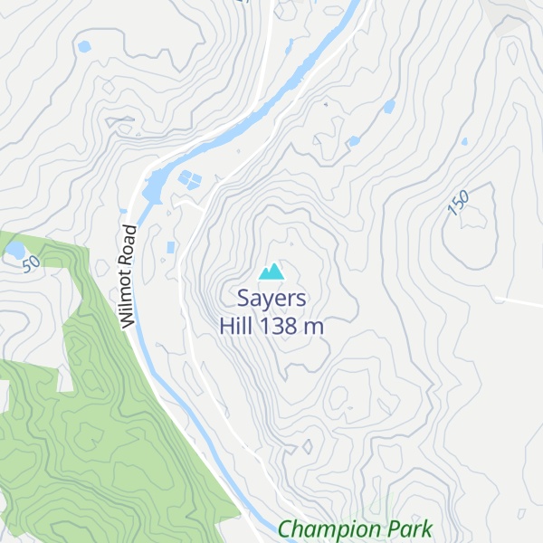Map of Sayers Hill
