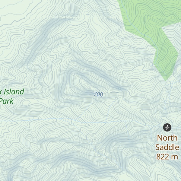 Map of North West Peak
