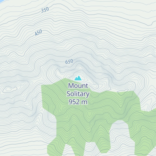 Map of Mount Solitary