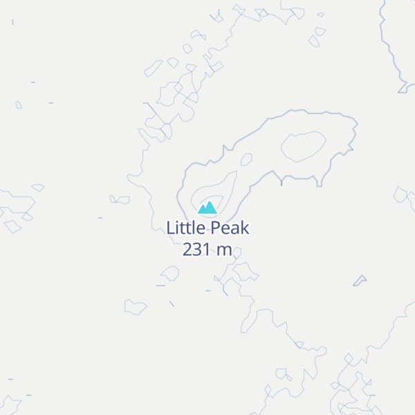 Map of Little Peak