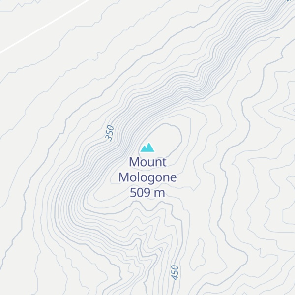 Map of Mount Mologone