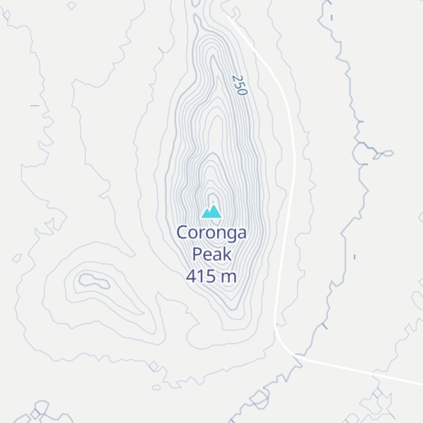 Map of Coronga Peak