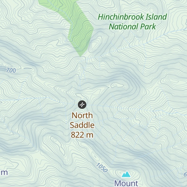 Map of North Peak