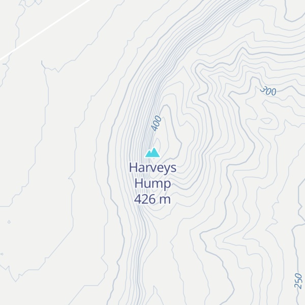Map of Harveys Hump