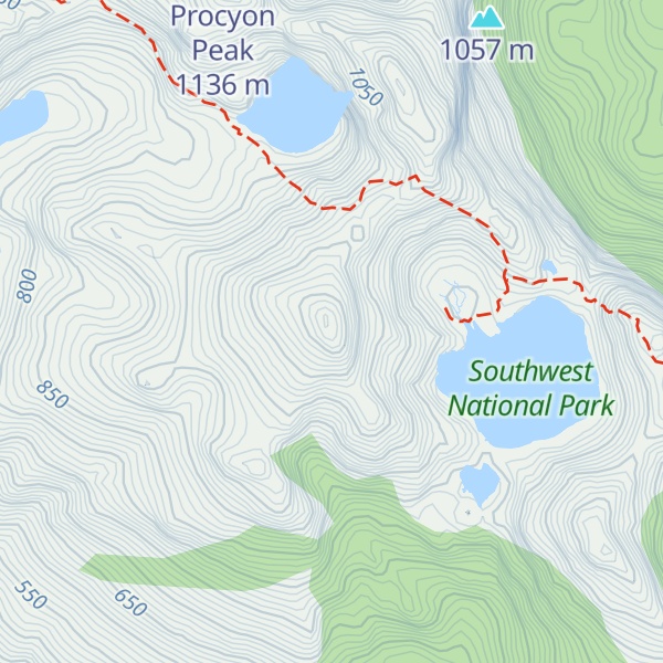 Map of Mount Sirius