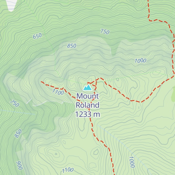 Map of Mount Roland