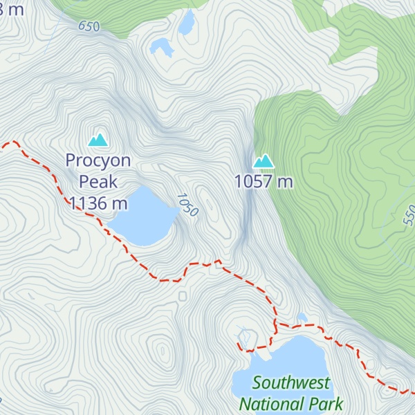 Map of Mount Orion