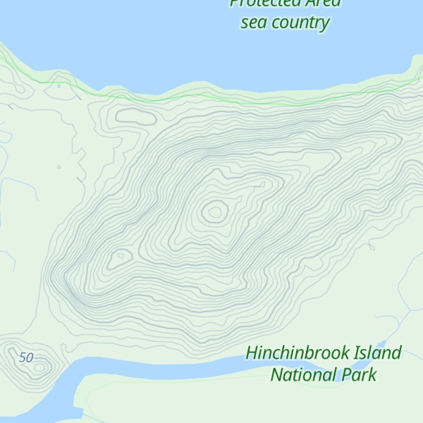 Map of Cape Sandwich (Hinchinbrook Is.)