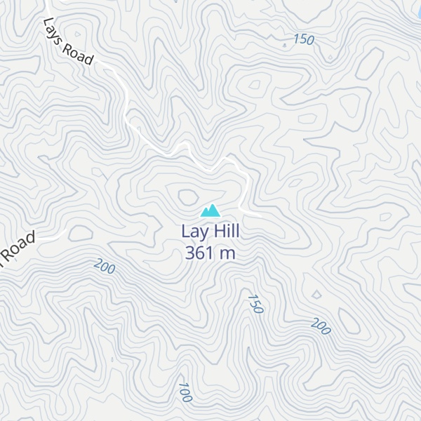 Map of Lay Hill