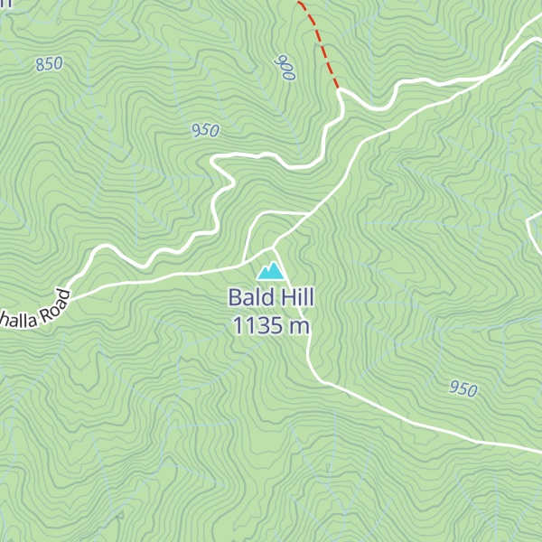 Map of Bald Hill