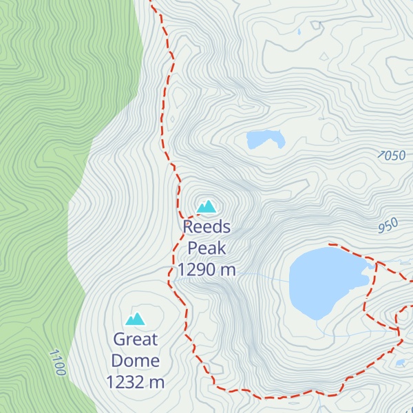 Map of Reeds Peak