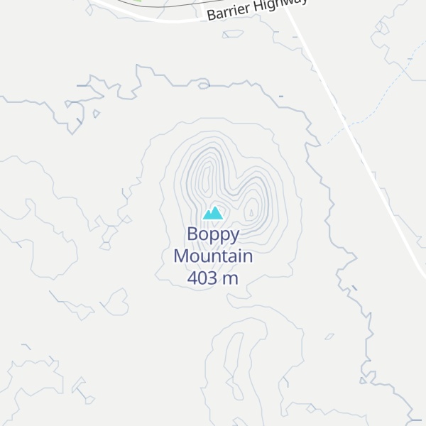 Map of Boppy Mountain