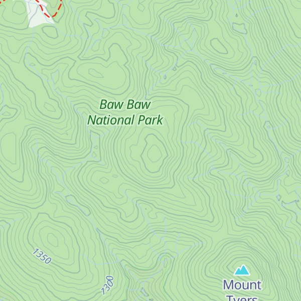 Map of Mount Mueller
