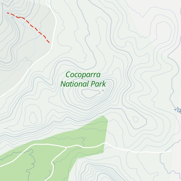 Map of Mount Caley
