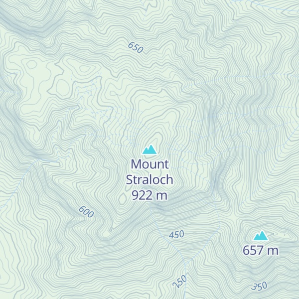 Map of Mount Straloch