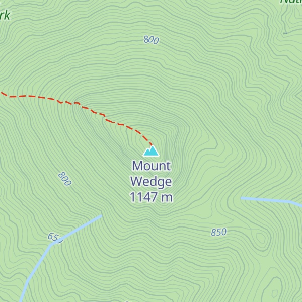 Map of Mount Wedge