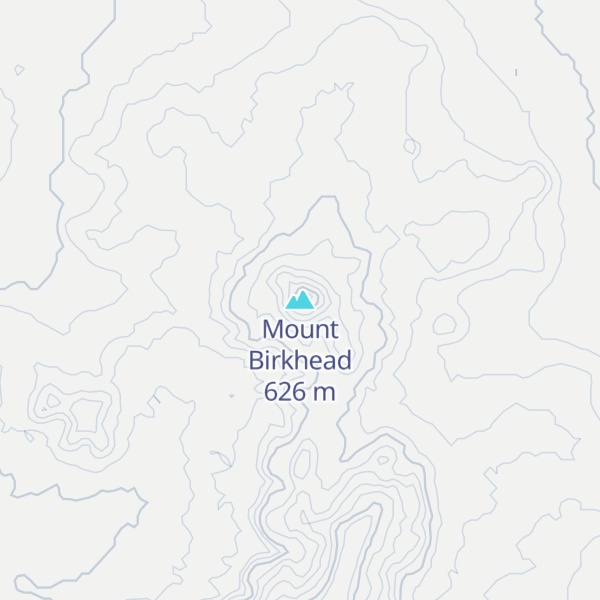Map of Mount Birkhead