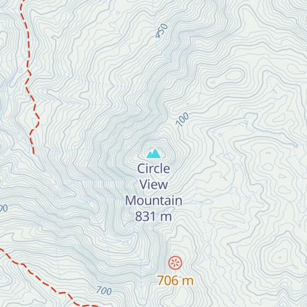 Map of Circle View Mountain