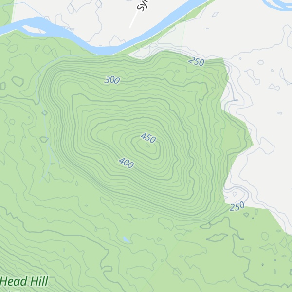 Map of Dogs Head Hill