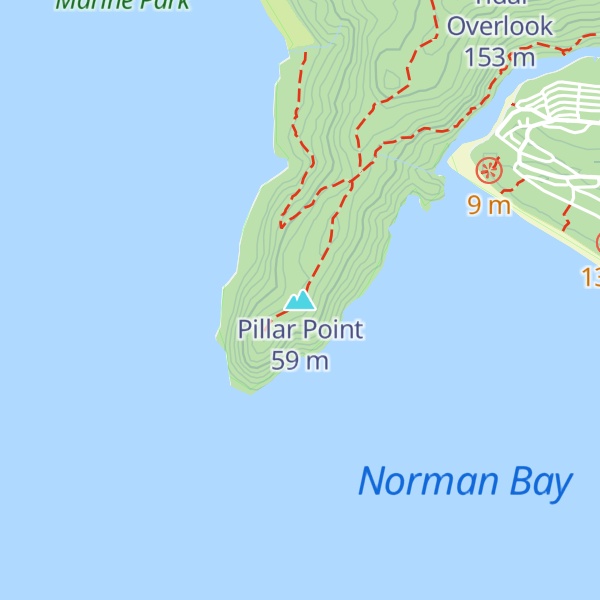 Map of Pillar Point