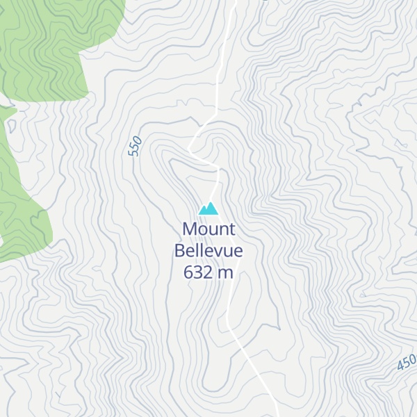 Map of Mount Bellevue