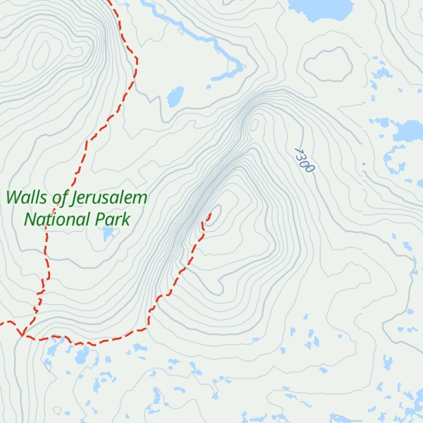 Map of Mount Jerusalem