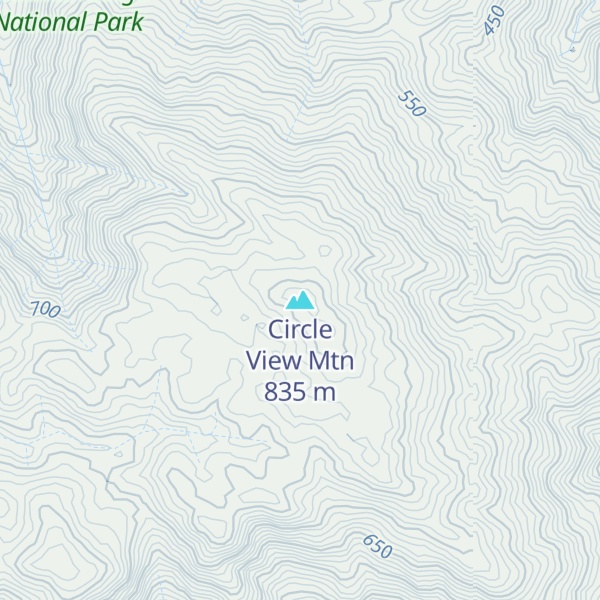 Map of Circle View Mtn