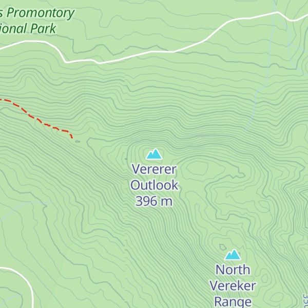 Map of Vererer Outlook
