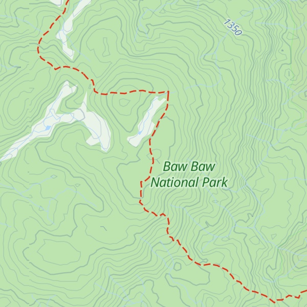 Map of Mount Erica