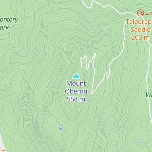 Map of Mount Oberon