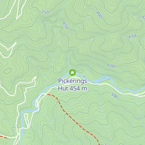 Map of Pickerings Hut