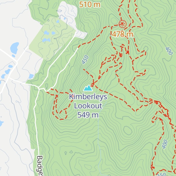 Map of Kimberleys Lookout